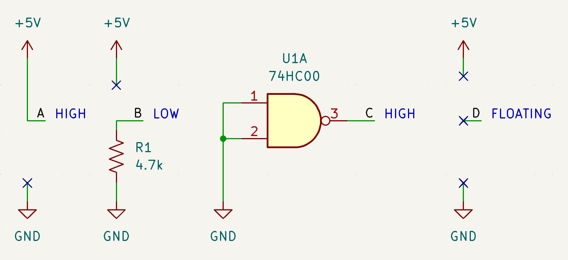 High, low, and floating signals