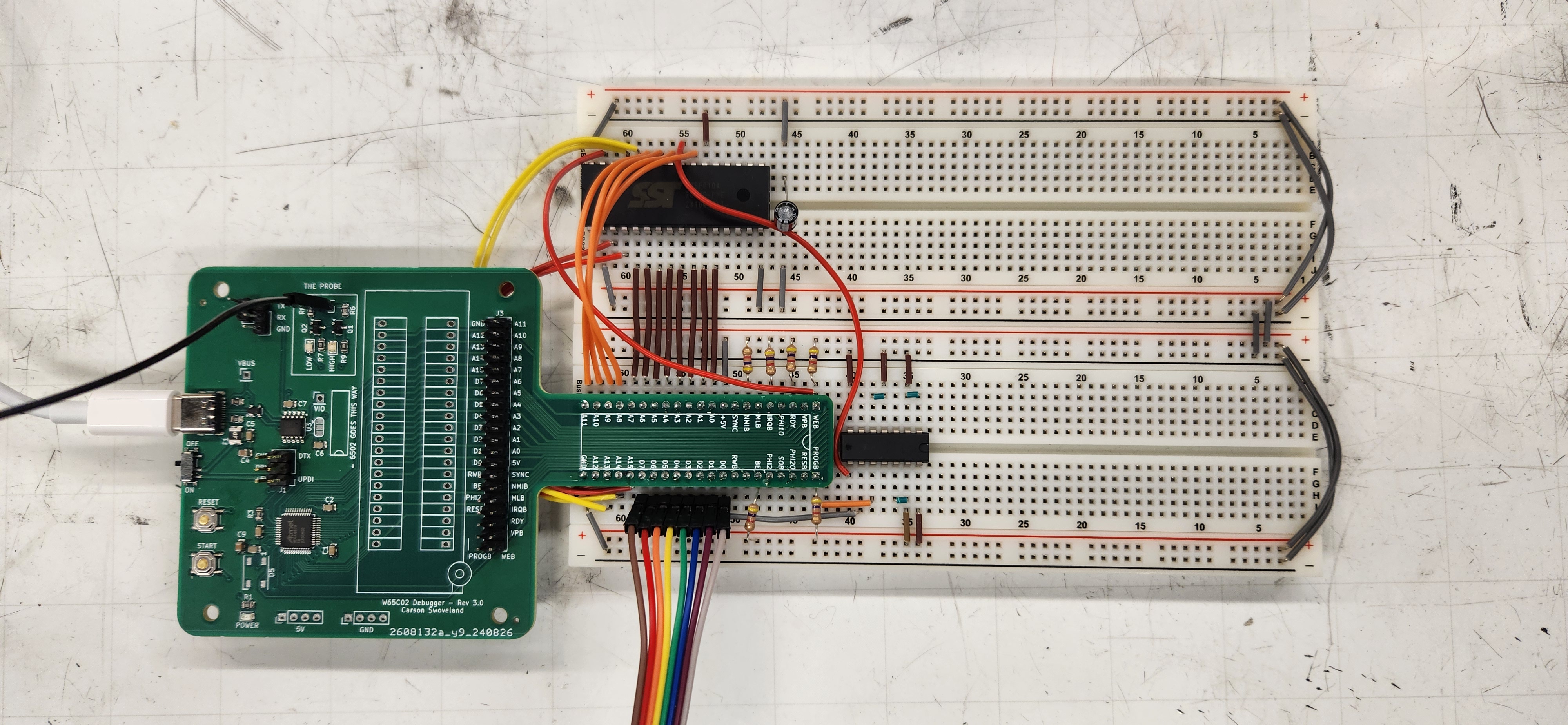 Reference board, wires removed